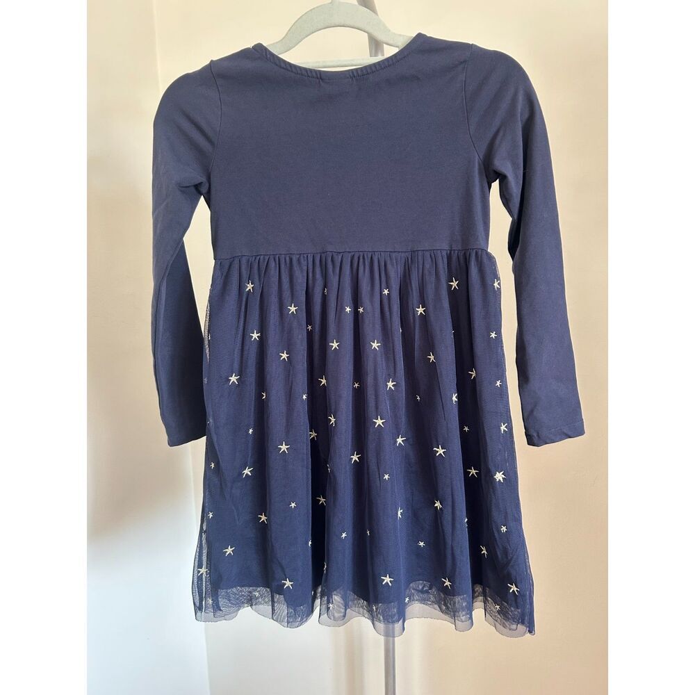 Hanna Andersson Dress Tulle Blue Unicorn Ballerina Long Sleeve Size 8 - Picture 2 of 6